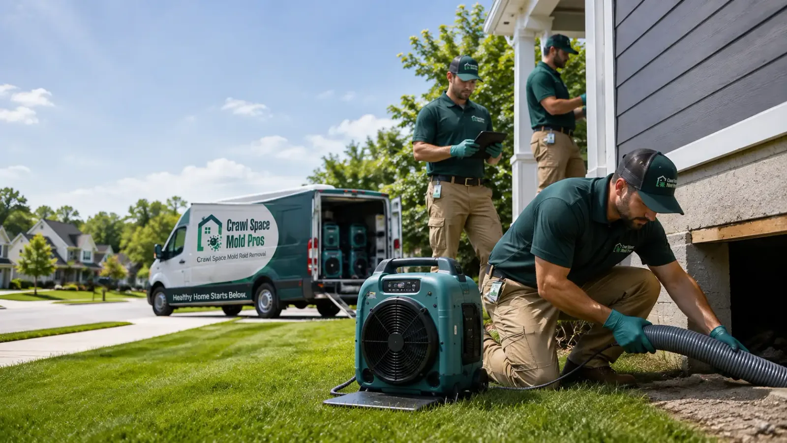 Crawl Space Mold Removal in Greentown, IN